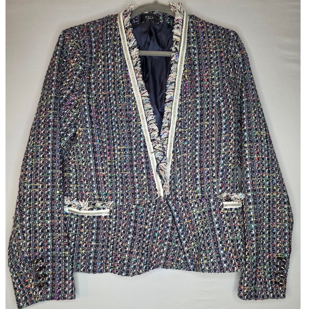 Vici structured tweed jacket‎ blazer Multicolored Large